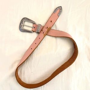 pink vintage belt